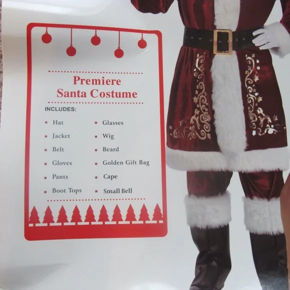 🔴🔴🔴***SOLD ***Men's Adult Santa Suit Costume Set Christmas Holiday🔴🔴🔴 - Picture 6 of 9